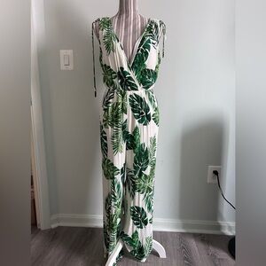 En crème jumpsuit large
